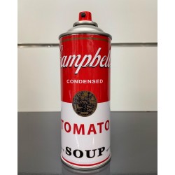 Bombe de peinture Campbell Soup style Wharol