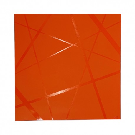 Tableau Koba orange mat et brillant