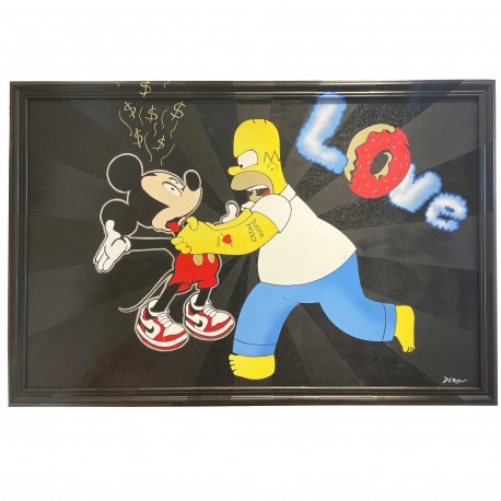 Tableau Homer Simpson vendetta grand format